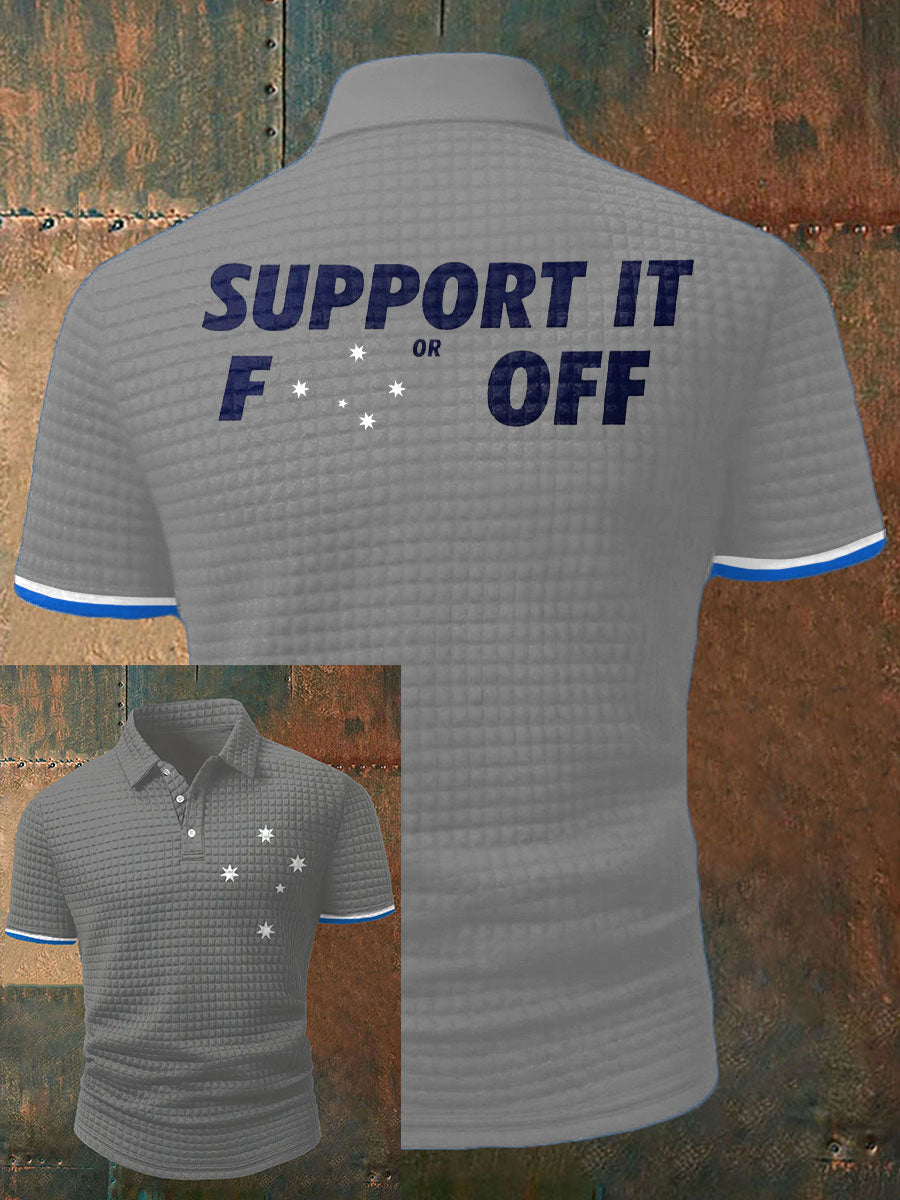 Men's Eureka Flag Aussie Printed Casual Tops