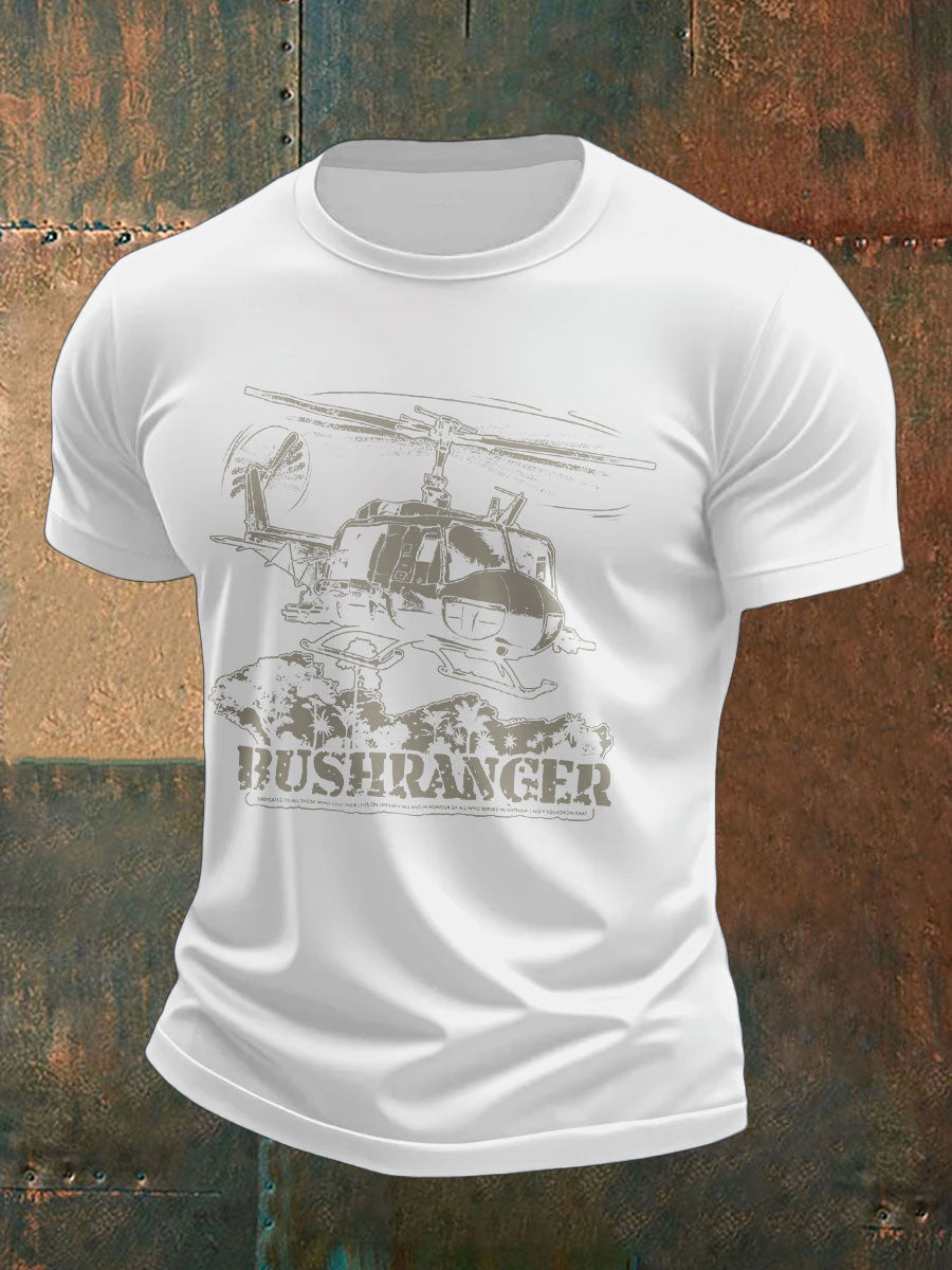 Men's Eureka Flag Aussie Bushranger Printed T-shirt