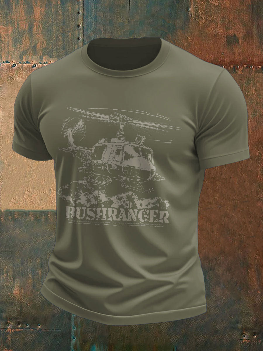 Men's Eureka Flag Aussie Bushranger Printed T-shirt