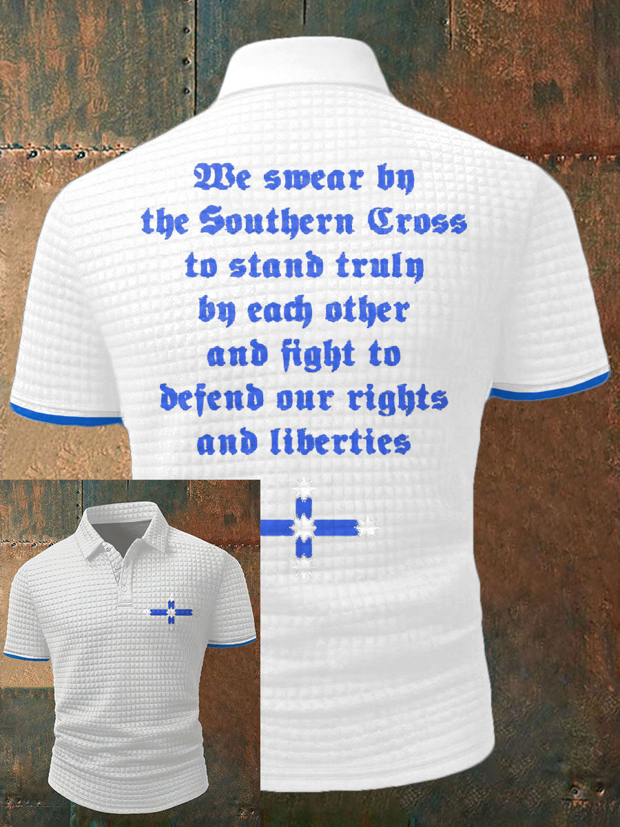 Men's Eureka Flag Aussie Printed Casual Tops