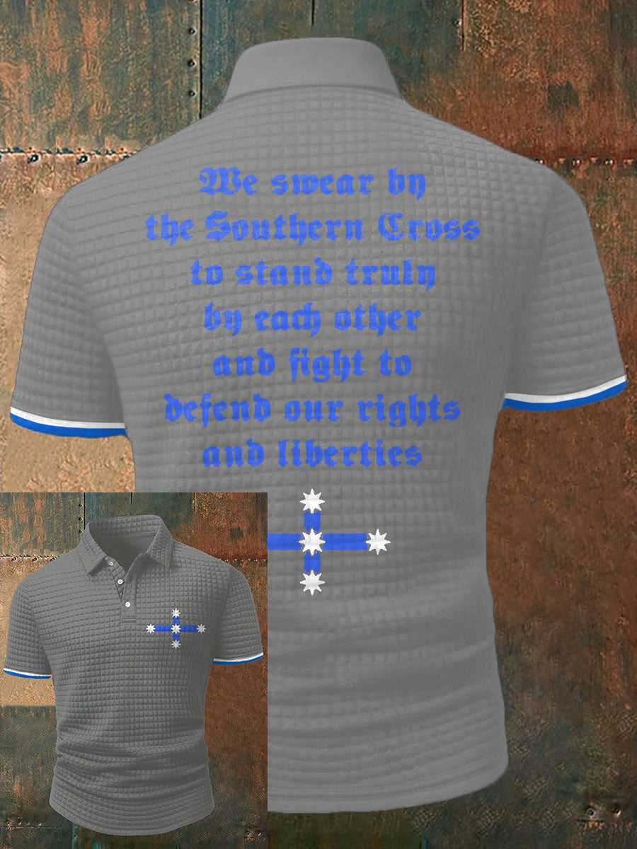 Men's Eureka Flag Aussie Printed Casual Tops