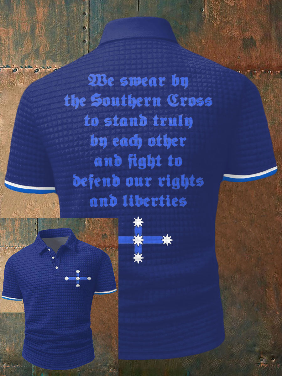 Men's Eureka Flag Aussie Printed Casual Tops
