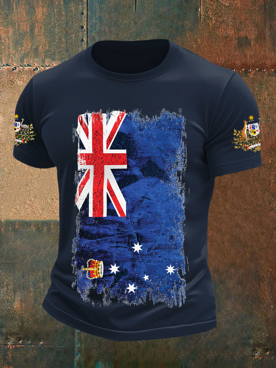Men's Australian Flag Short Sleeve T-Shirt