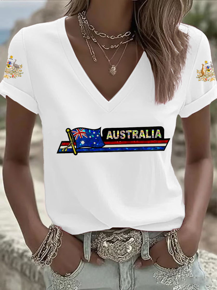 Women's Australian Flag Short Sleeve T-shirt