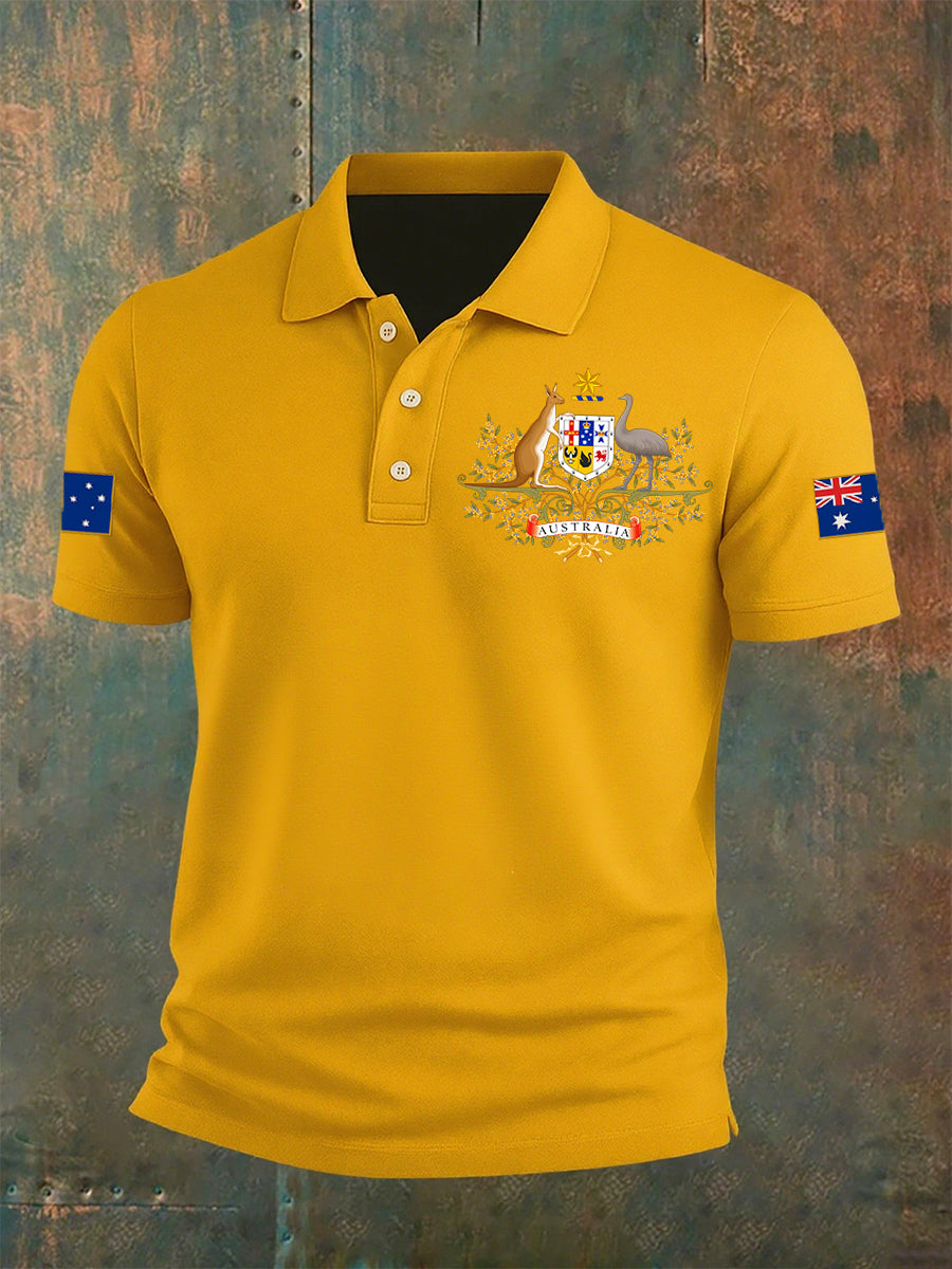 Men's Vintage Australian Casual Polo Shirt