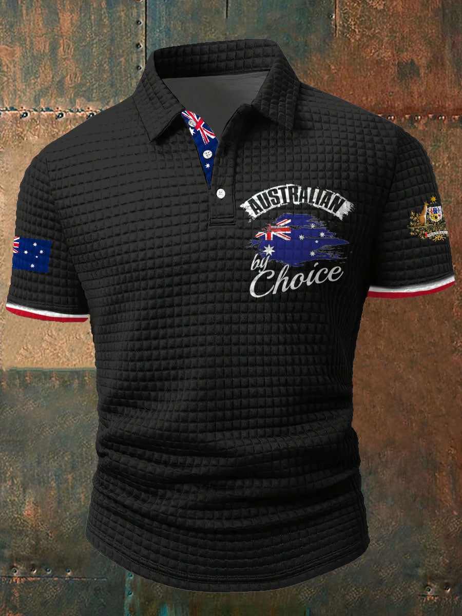 Men's Aussie AU Flag By Choice Printed Casual Tops