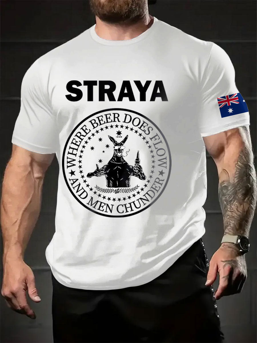 Men's Aussie Straya Printed T-shirt