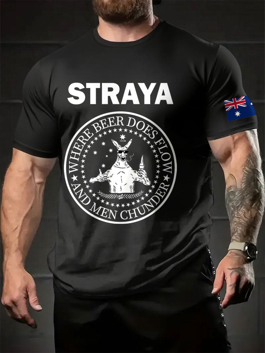 Men's Aussie Straya Printed T-shirt