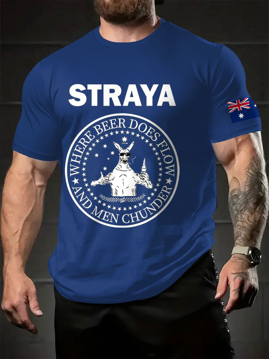 Men's Aussie Straya Printed T-shirt