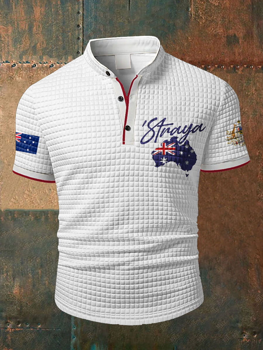 Men's Aussie Straya Printed Casual Tops