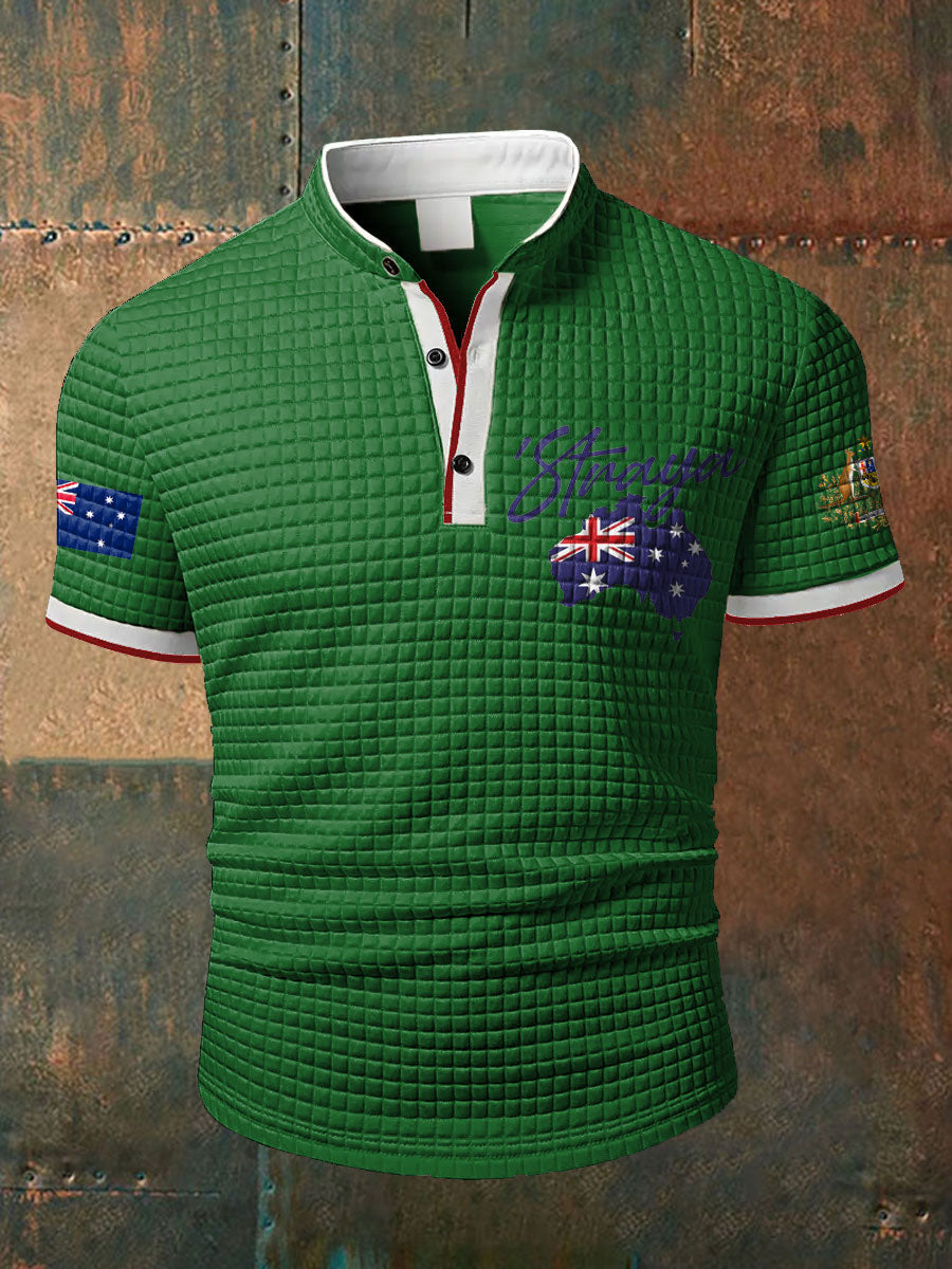 Men's Aussie Straya Printed Casual Tops