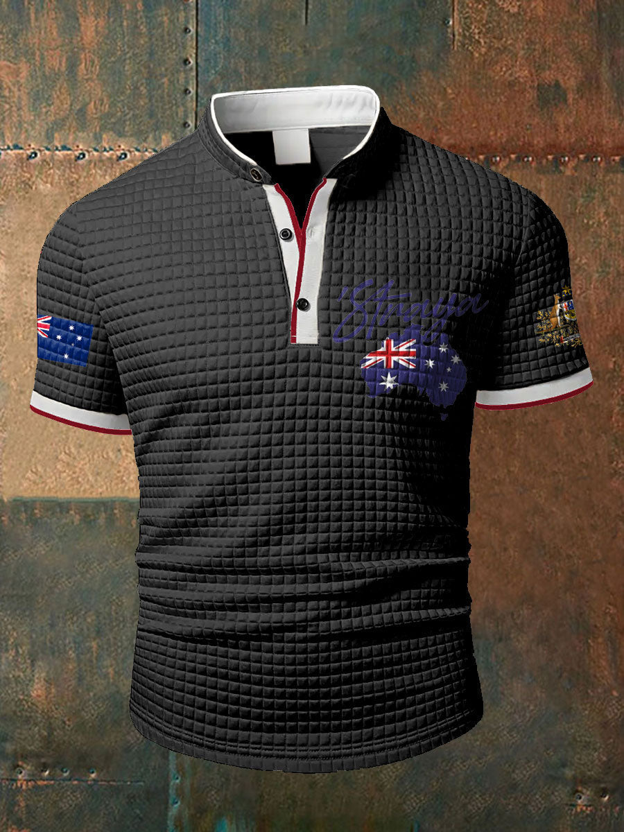 Men's Aussie Straya Printed Casual Tops