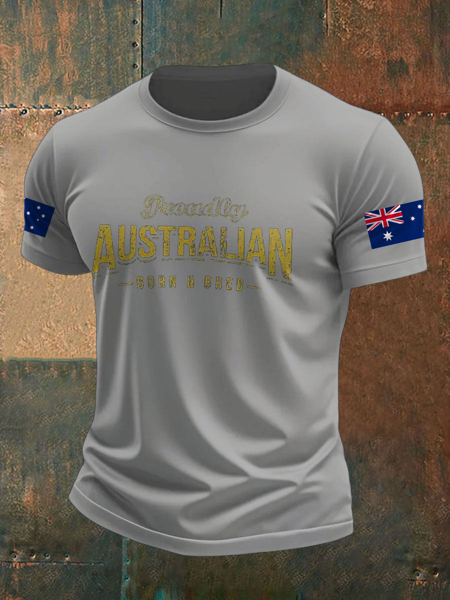 Men's Aussie AU Proud Printed T-shirt