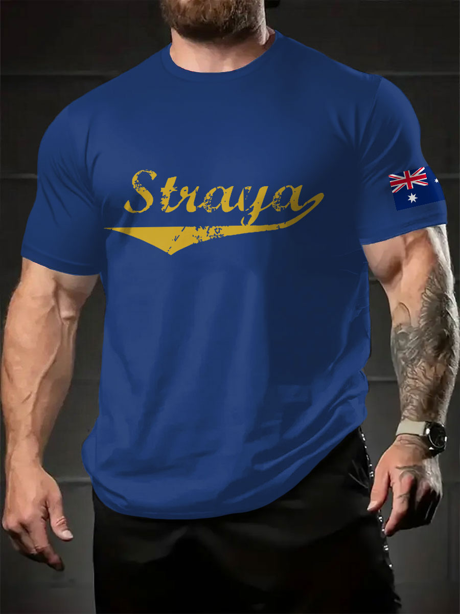 Men's Aussie Straya Printed T-shirt