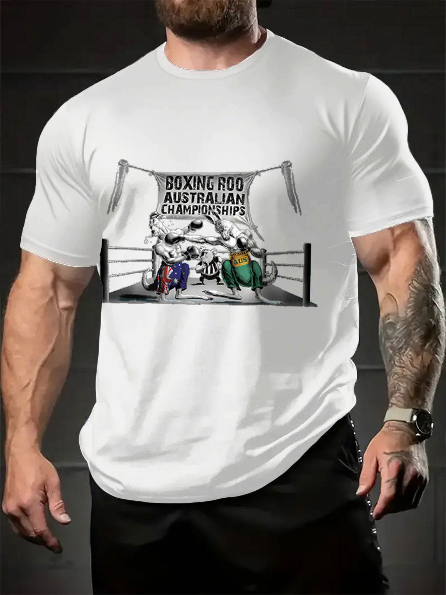Men's Aussie Funny Printed T-shirt