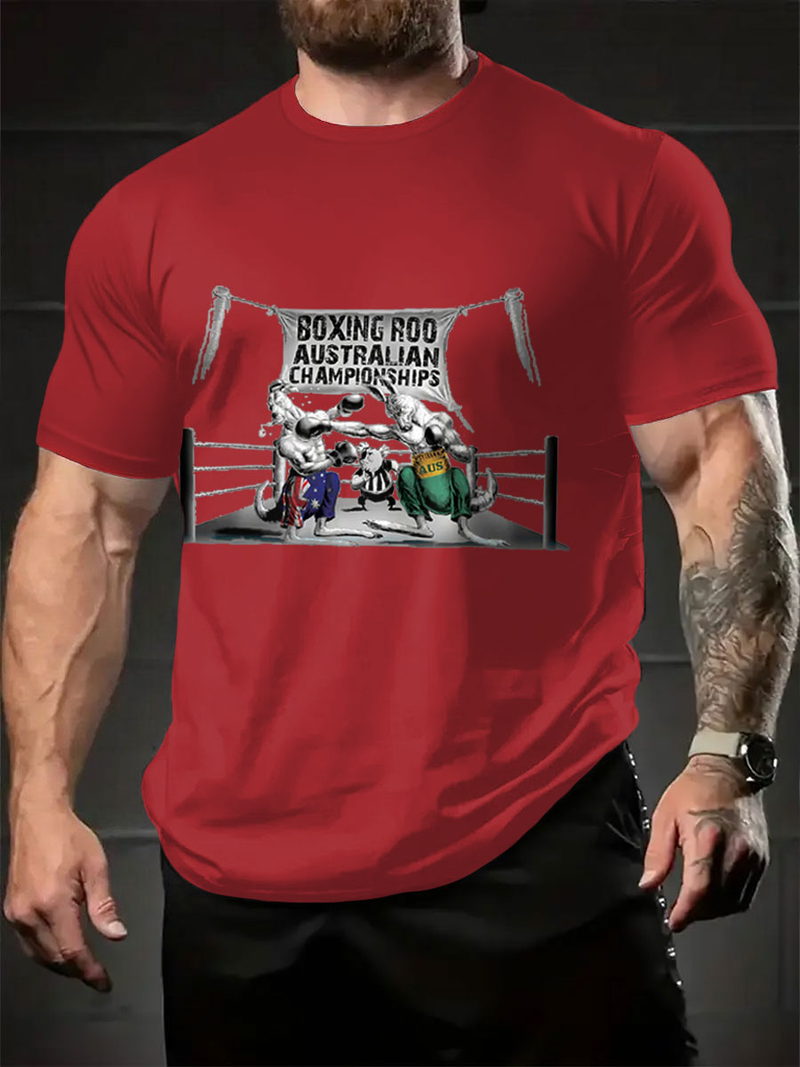 Men's Aussie Funny Printed T-shirt