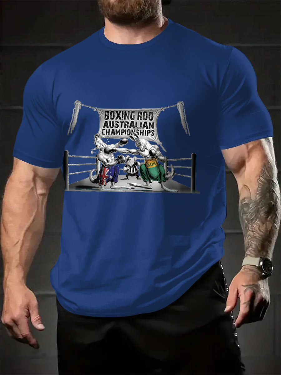 Men's Aussie Funny Printed T-shirt