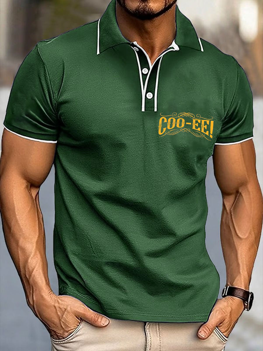 Men's Aussie Drinking Funny Printed Casual Tops