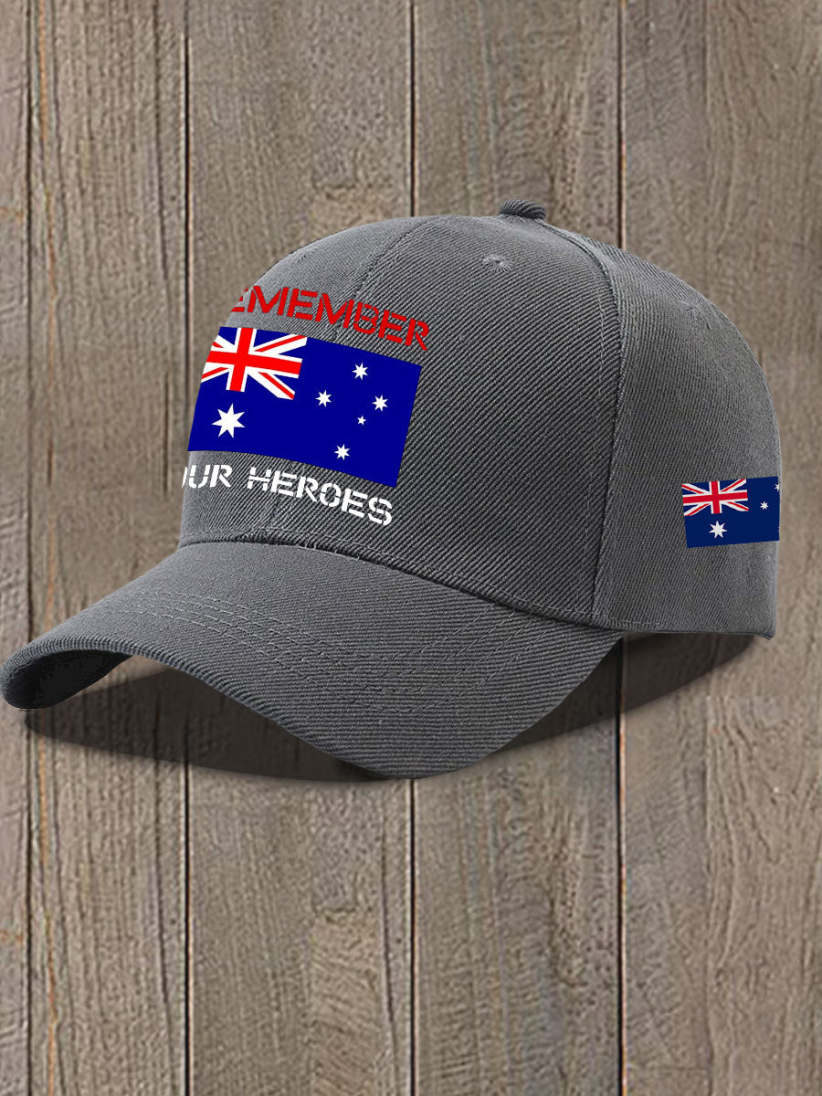 Unisex Australia Veteran Design Print Hat