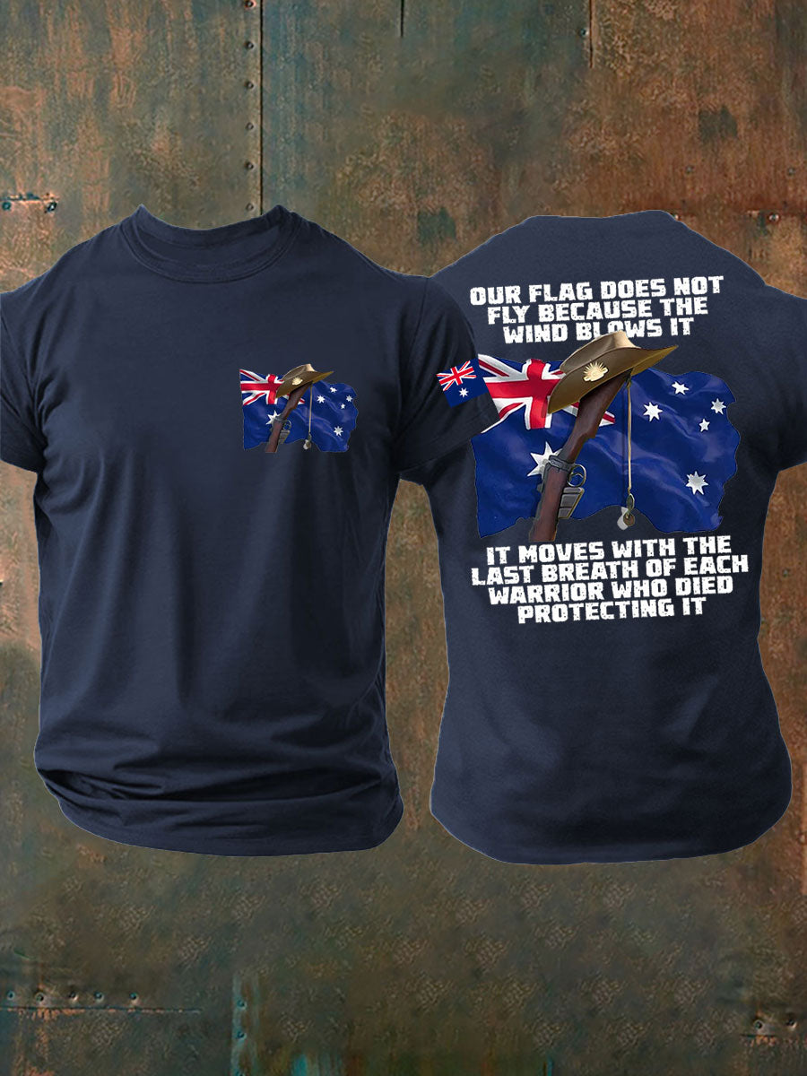Men's Australia Veteran imitation cotton short-sleeved T-shirt