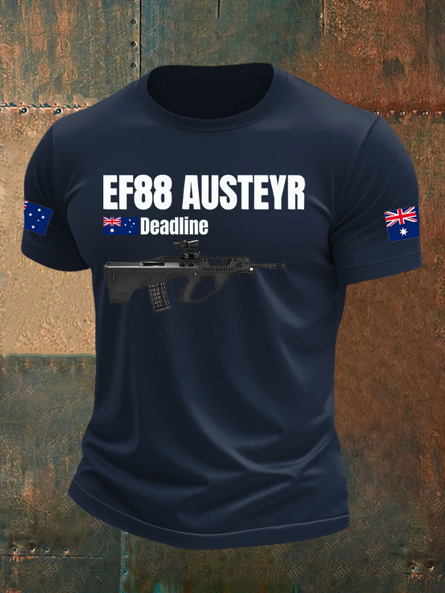Men's Australia Veteran imitation cotton short-sleeved T-shirt