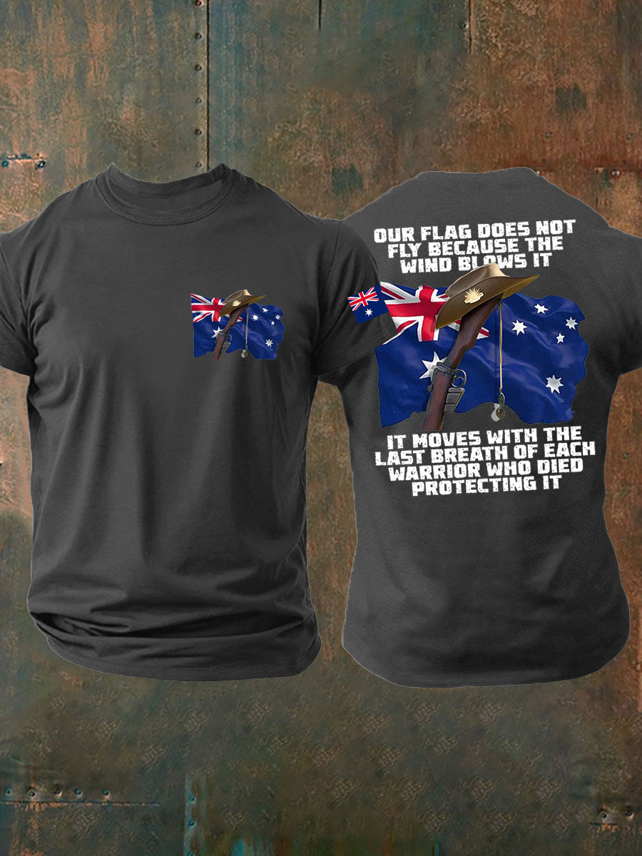 Men's Australia Veteran imitation cotton short-sleeved T-shirt
