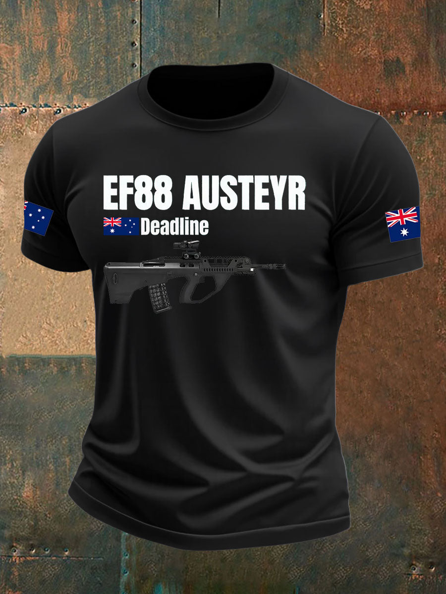 Men's Australia Veteran imitation cotton short-sleeved T-shirt