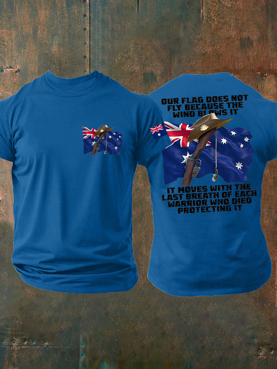 Men's Australia Veteran imitation cotton short-sleeved T-shirt