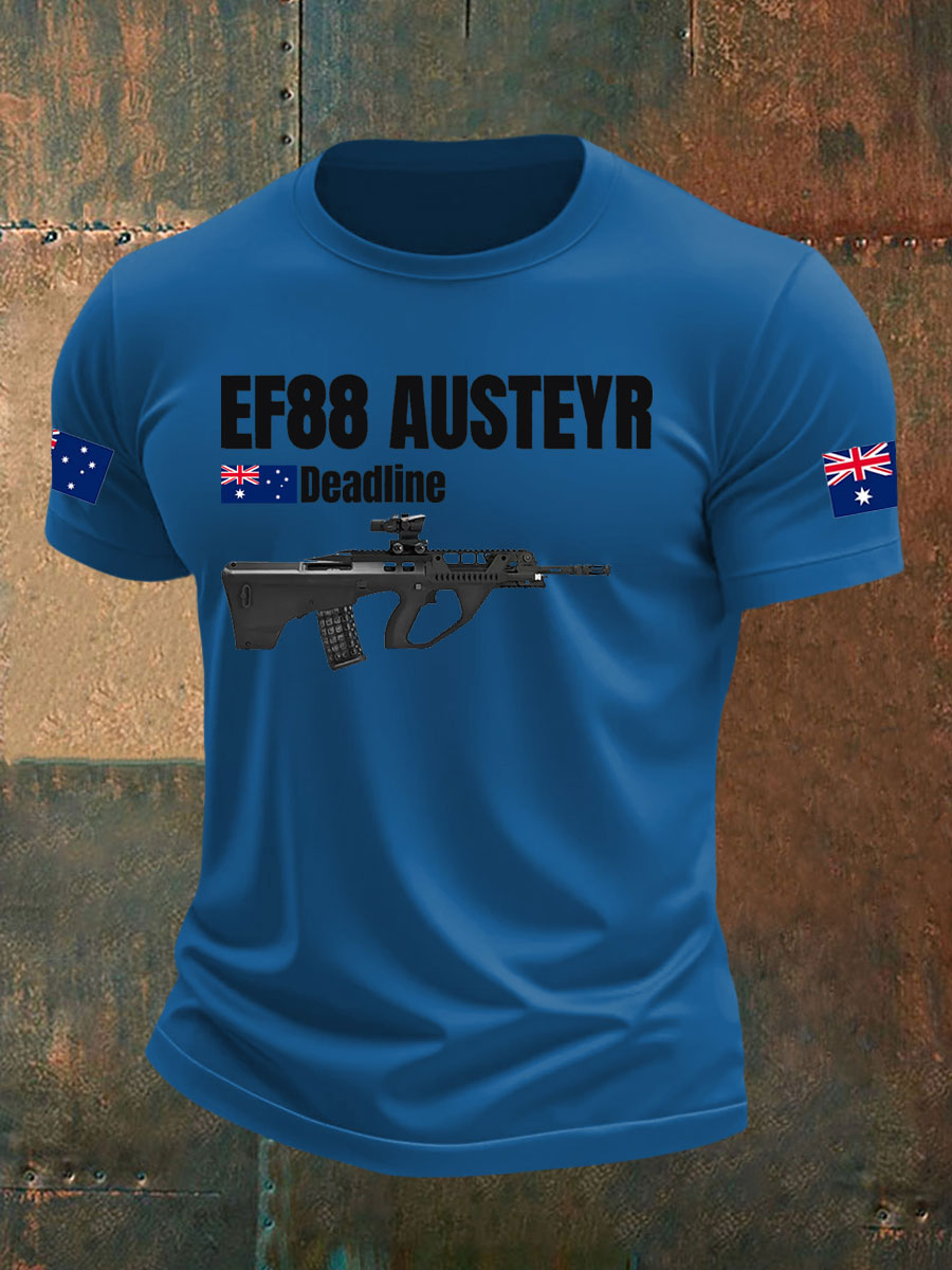 Men's Australia Veteran imitation cotton short-sleeved T-shirt