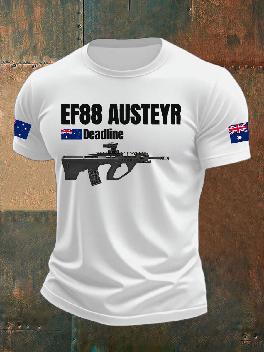 Men's Australia Veteran imitation cotton short-sleeved T-shirt