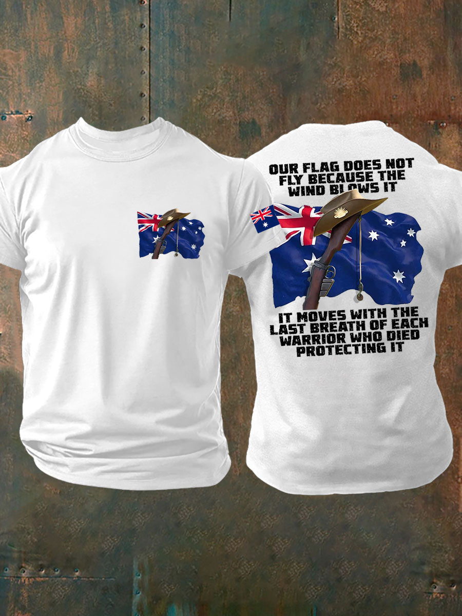 Men's Australia Veteran imitation cotton short-sleeved T-shirt
