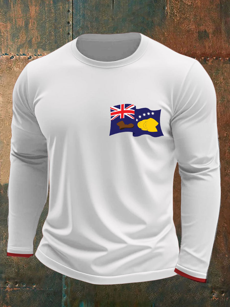 Men's AU First Flag Printed T-shirt