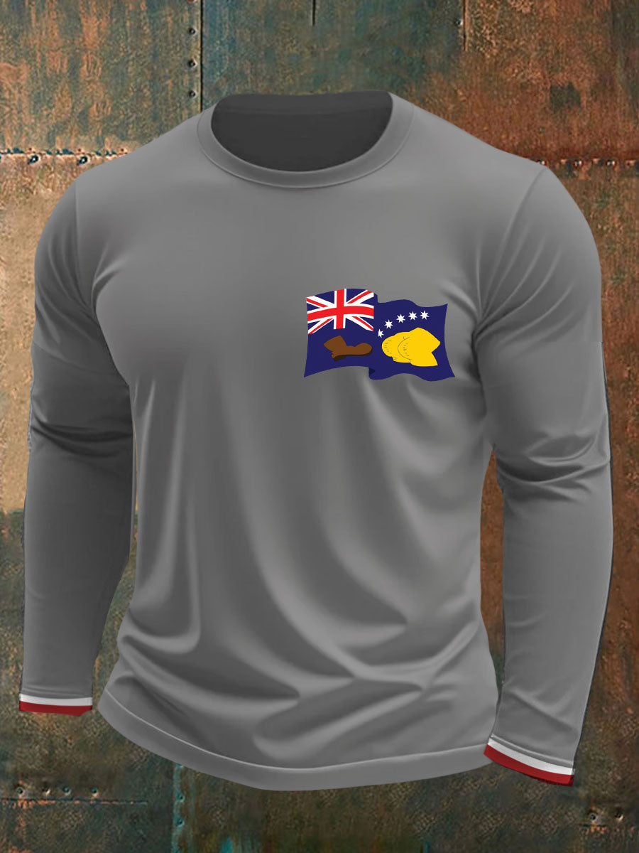 Men's AU First Flag Printed T-shirt