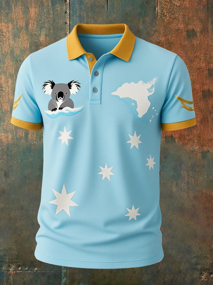 Men's Vintage Australian Casual Polo Shirt