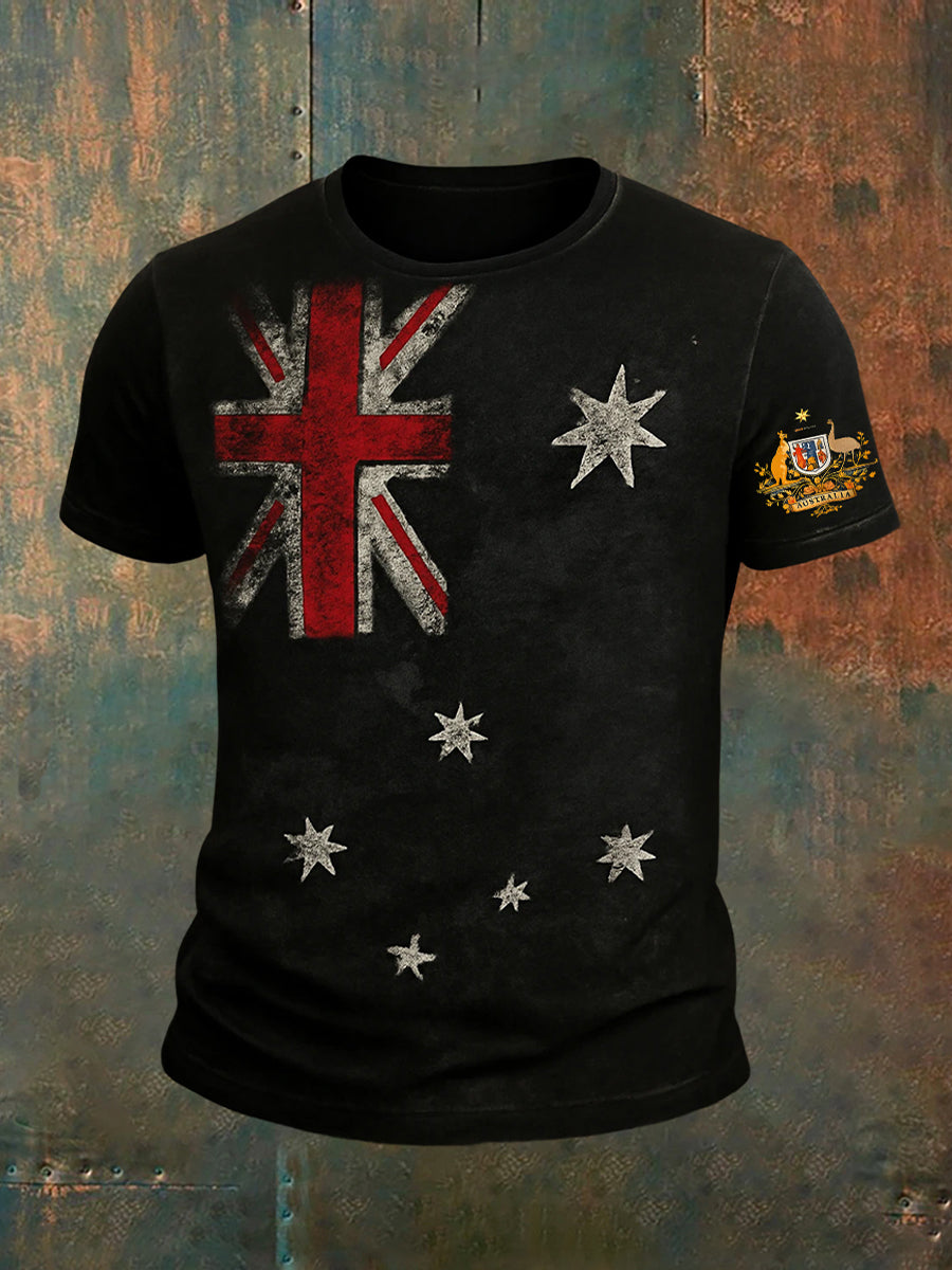 Men's Vintage Australian Casual T-Shirt