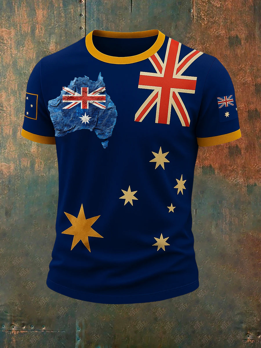 Men's Vintage Australian Casual T-Shirt