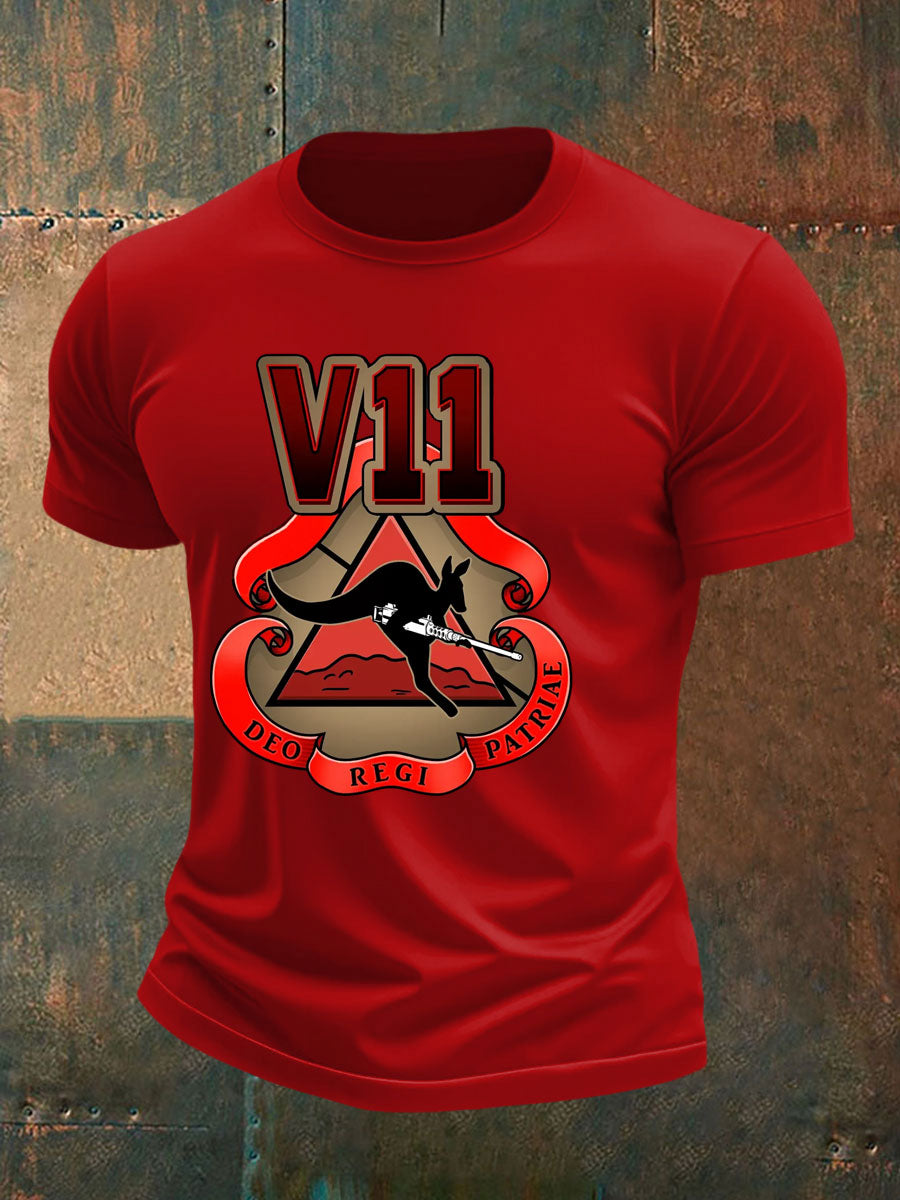 Men's Australia Veteran imitation cotton short-sleeved T-shirt