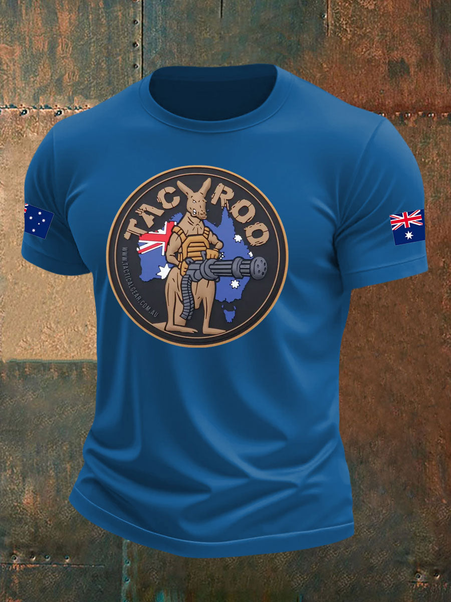 Men's Australia Veteran imitation cotton short-sleeved T-shirt