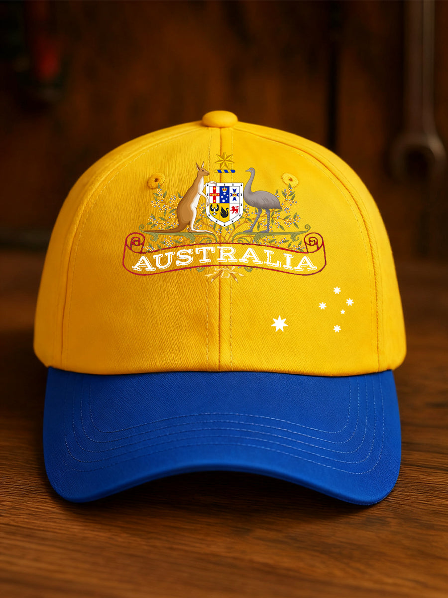 Unisex Australian Art Print Slouchy Hat