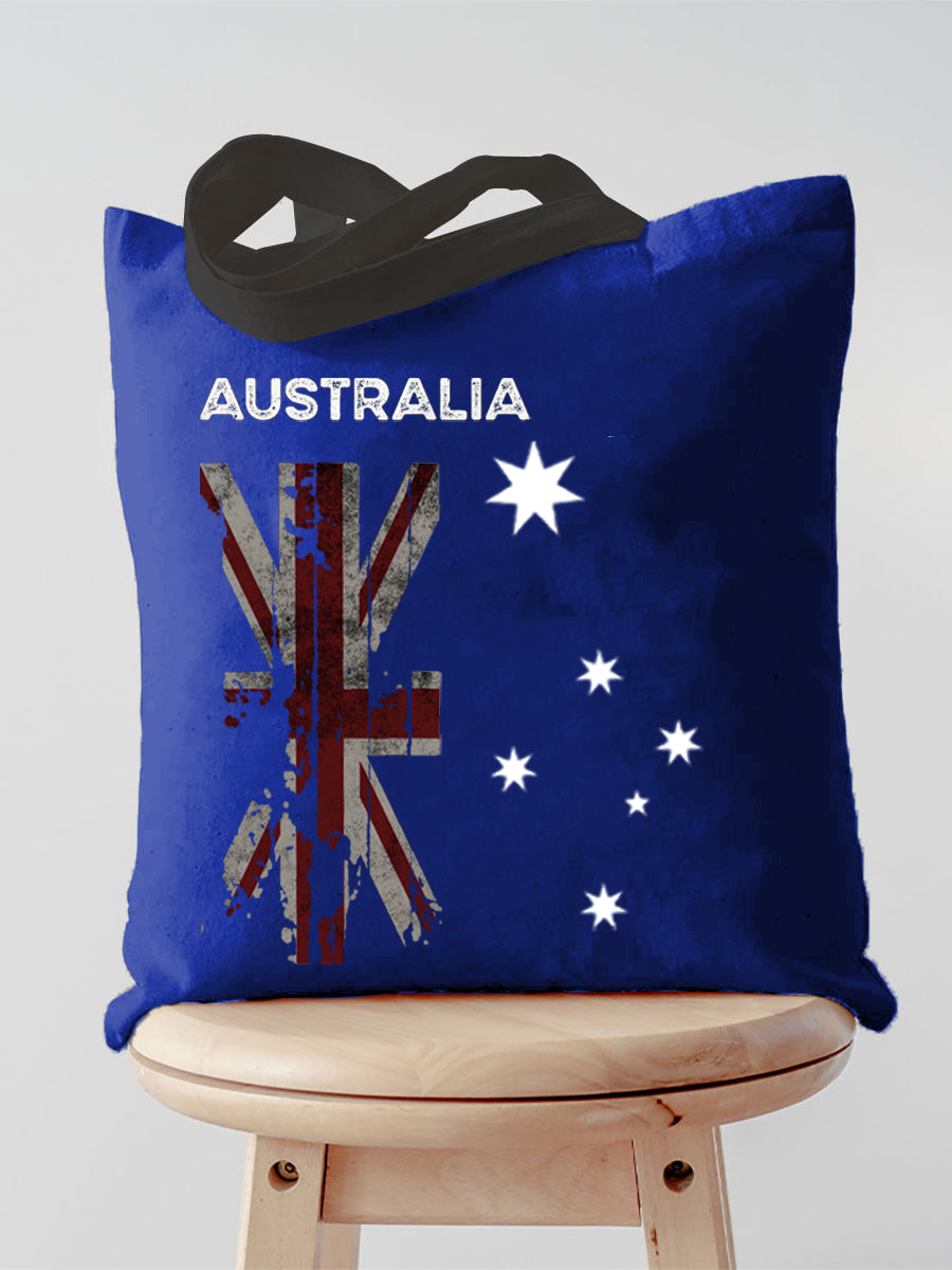 Retro Australian Flag Emblem Pure Cotton Canvas Bag