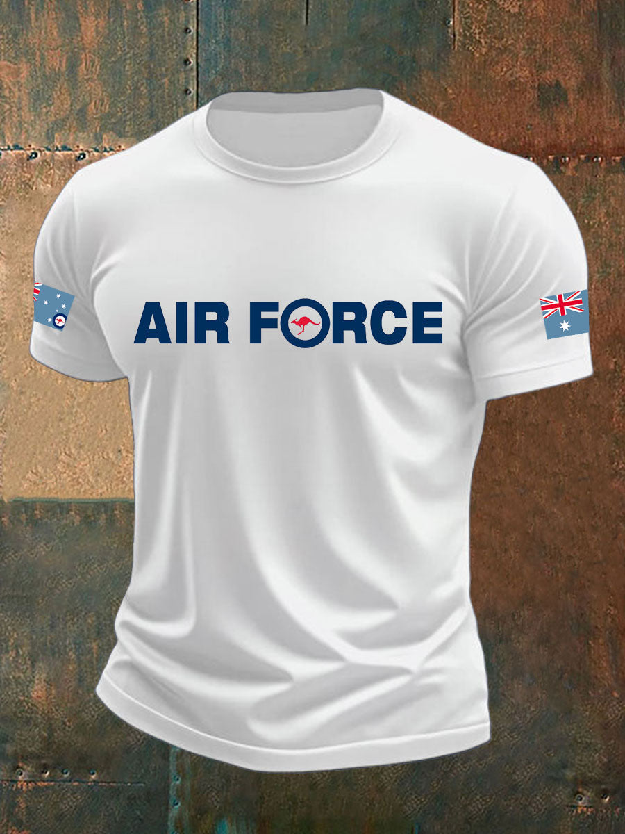 Men's Australia Veteran imitation cotton short-sleeved T-shirt