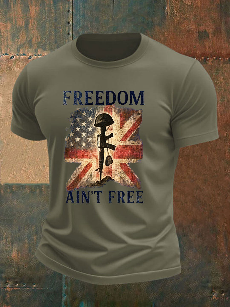 Men's Australia Veteran imitation cotton short-sleeved T-shirt