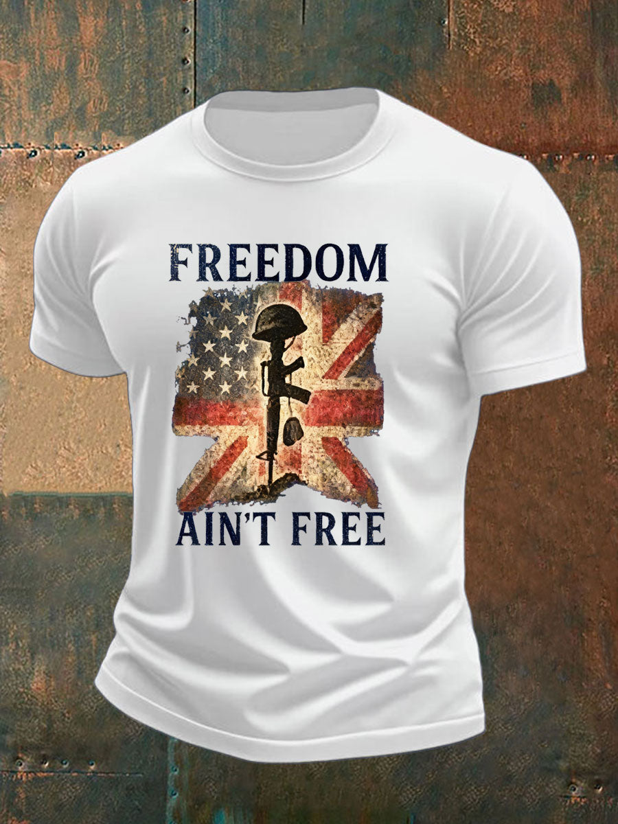 Men's Australia Veteran imitation cotton short-sleeved T-shirt