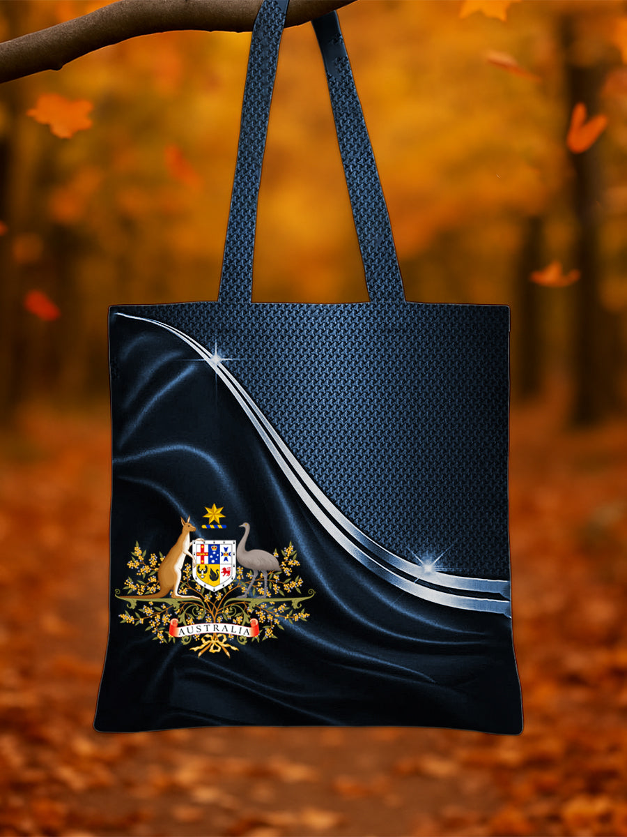 Retro Australian Flag Emblem Pure Cotton Canvas Bag