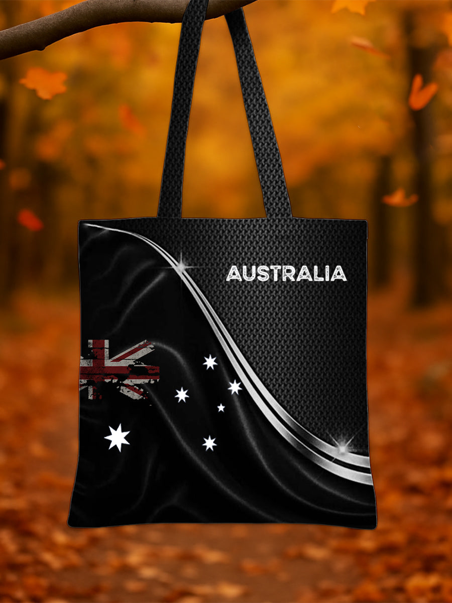 Retro Australian Flag Emblem Pure Cotton Canvas Bag