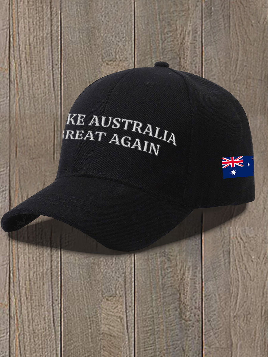 Unisex Make Australia Great Again Print Hat