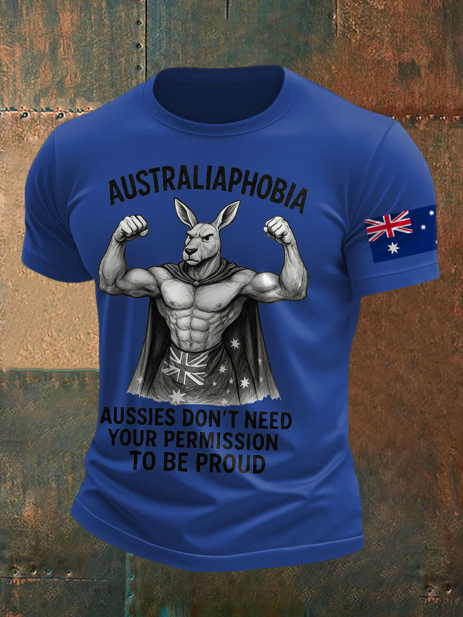 Men's AU Flag Proud Printed T-shirt