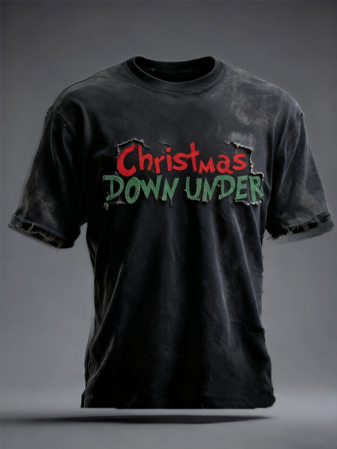 Men's Aussie Down Under Christmas Printed T-Shirt
