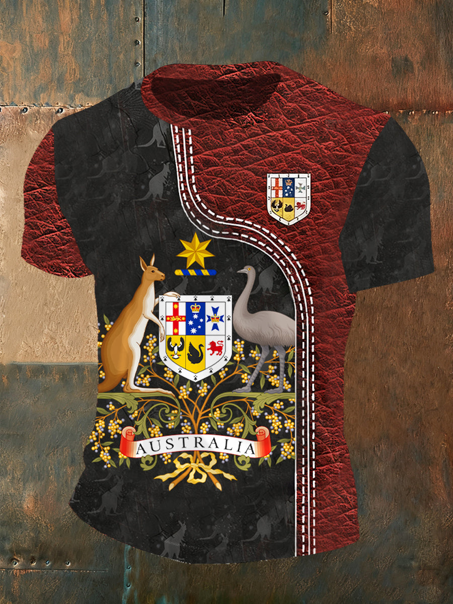 Men's Casual Loose-Fit Crew Neck Short Sleeve T-Shirt