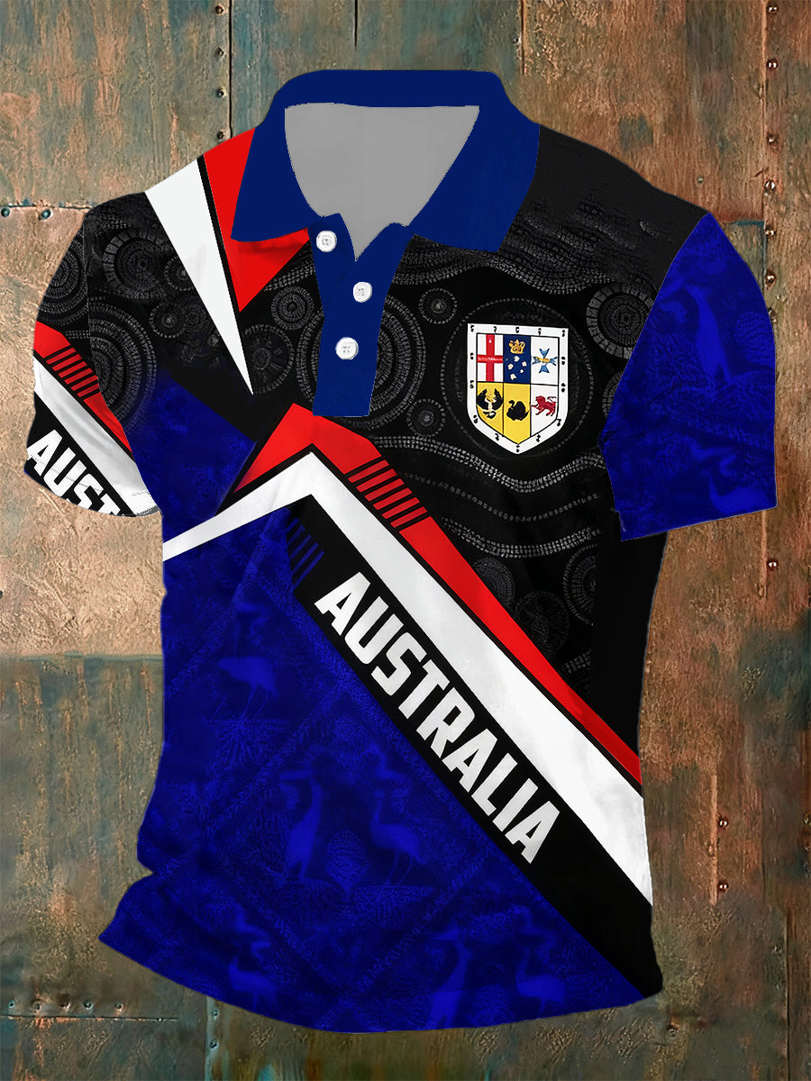 Mans Gemaklike Los-Passende Ronde Hals Kortmou Polo-Hemp